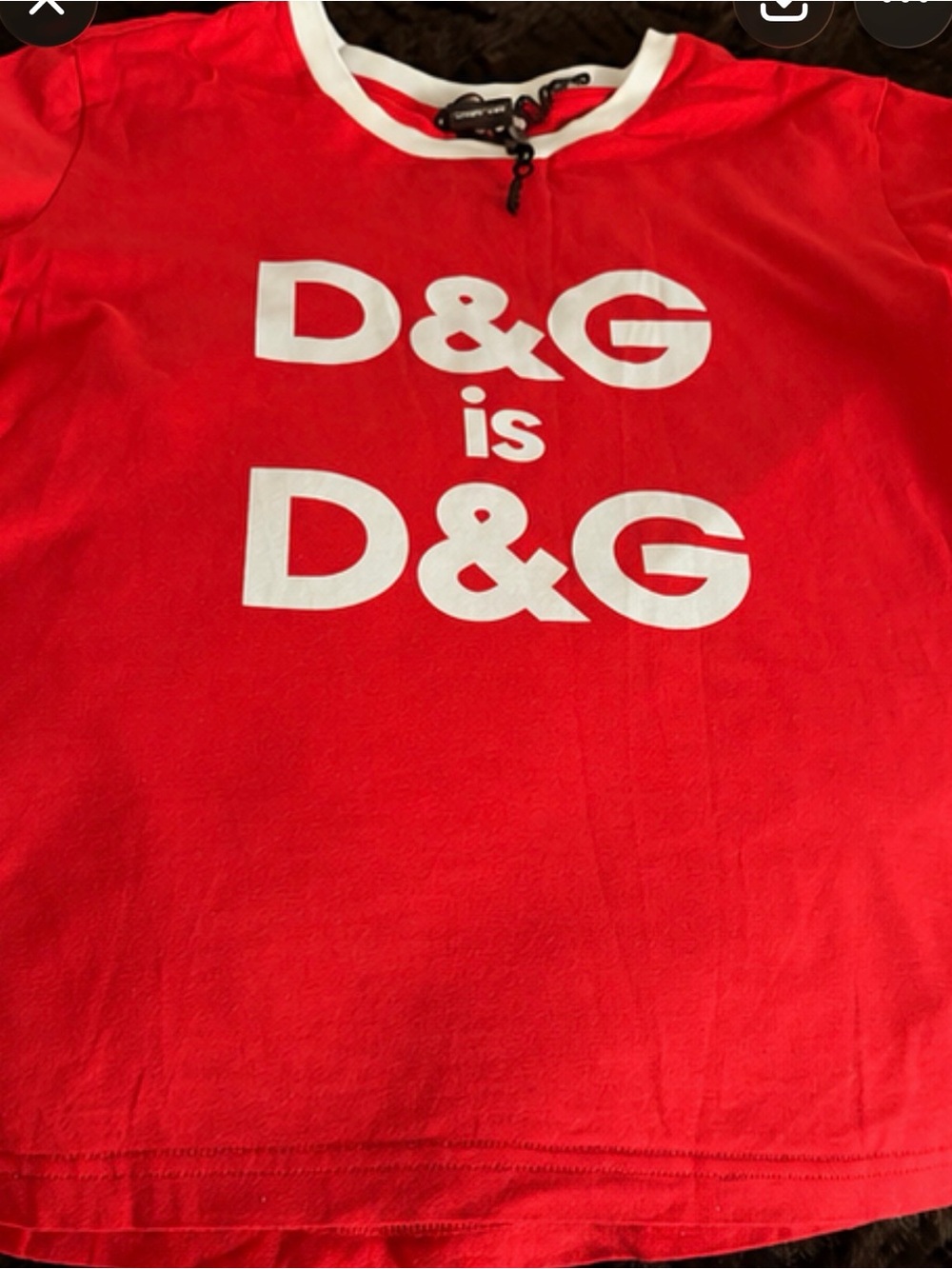 D&G Red & White Logo Kids